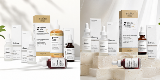 Kit Completo de Skincare The Ordinary + Ácido Glicólico 7% SADOER | Hidratación, Control de Imperfecciones y Renovación Facial | Envío Gratis Colombia