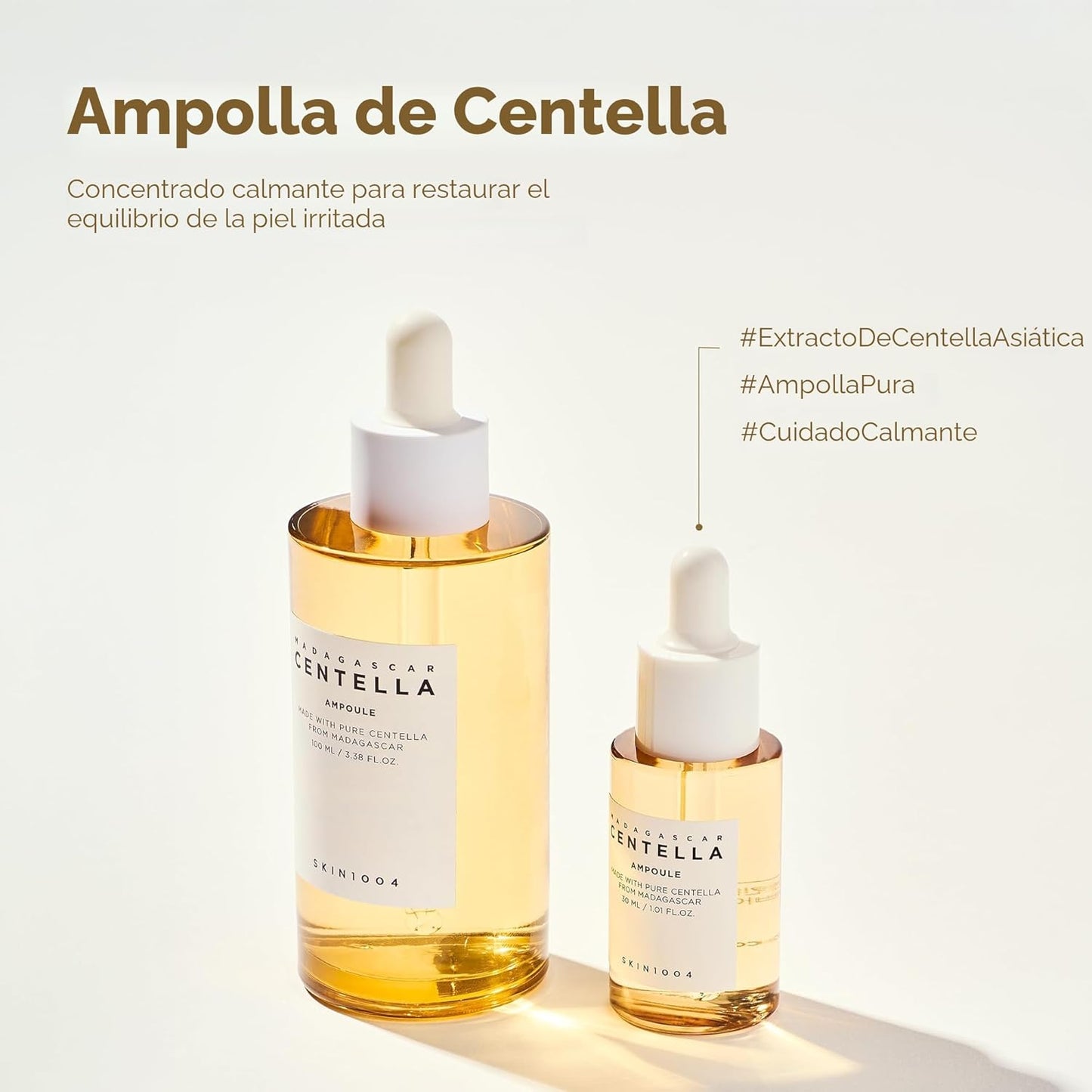 ENVIO GRATIS - Madagascar Centella Ampoule Kit – Set de 4 Sérums Coreanos Hidratantes y Calmantes (30 ml c/u)